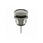 Донный клапан Ceramicanova 70003BN, с переливом, с системой Click-Clack, брашированный никель
