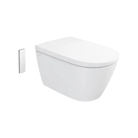 Унитаз подвесной умный VitrA V-Care 3 Base крышка микролифт, с функцией биде, пульт ДУ, белый, 7777B403-6377