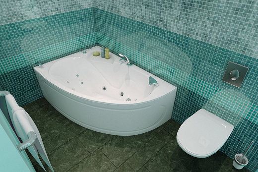 Ванна гидромассажная Тритон Николь New 160x100 (правая) Релакс