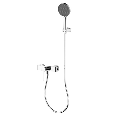AQM6413CR AQUAme Asti Смеситель для душа однорычажный, с душевым набором, 3 режима, Хром AQM6413CR AQUAme Asti Смеситель для душа однорычажный, с душевым набором, 3 режима, Хром