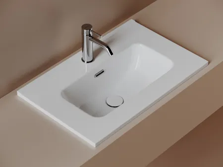 Умывальник накладной Ceramicanova Компакт белый, CN7025