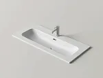 Умывальник накладной Ceramicanova Лючия прямоугольный с отверстием под смеситель белый, CN6097