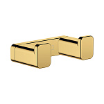 Hansgrohe AddStoris Двойной крючок для полотенец золото 41755990 Hansgrohe AddStoris Двойной крючок для полотенец золото 41755990
