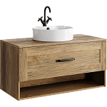 AQWELLA Craft подвесная тумба под умывальник 100 см, цвет дерево темное