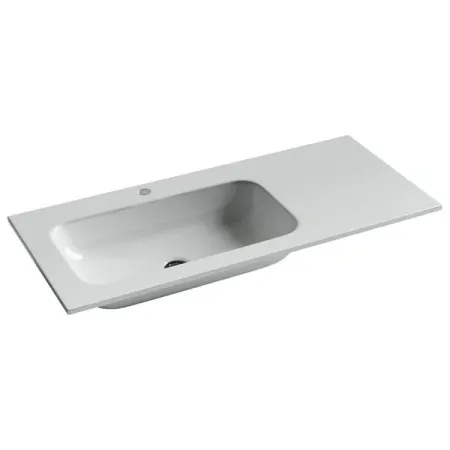 Раковина Ceramicanova Grace CN7014 встраиваемая, 101 х 45.7 см, левая, белый, сантехфарфор