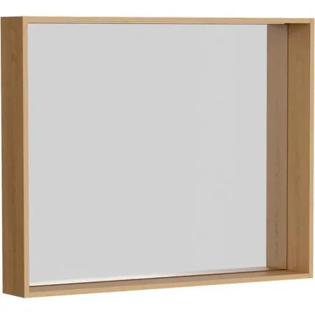 Зеркало Aqwella Basic 100 x 80 см, дуб золотой