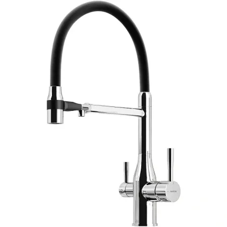 Смеситель для кухонной мойки Sancos Garda SC4009CH, с подключением к фильтру, с гибким изливом, цвет хром