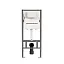 Инсталляция для унитаза Ceramicanova Balance CN121001, серая