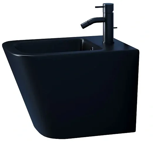 Биде Ceramicanova Union CN4010MB, подвесное, черное матовое, сантехфарфор