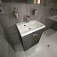 Умывальник Madera Classica 80х45см МАТОВАЯ литьевой мрамор, 4627173210829