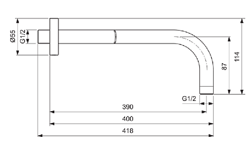 Система скрытого монтажа Ideal Standard Cerafine Black (6 in 1) SetA6939XG-5