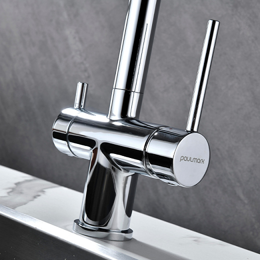 Смеситель PAULMARK SERPENTINE Se213222-CR, (хром)