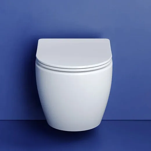 Подвесной безободковый унитаз Ceramicanova Metropol CN4002T Rimless, смыв торнадо, крышка микролифт, сантехфарфор