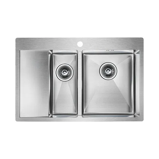 Кухонная мойка PAULMARK KRONER 78/2SF PM227851-BSR