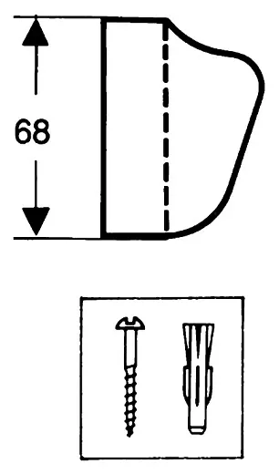Настенный держатель Hansgrohe 28321000