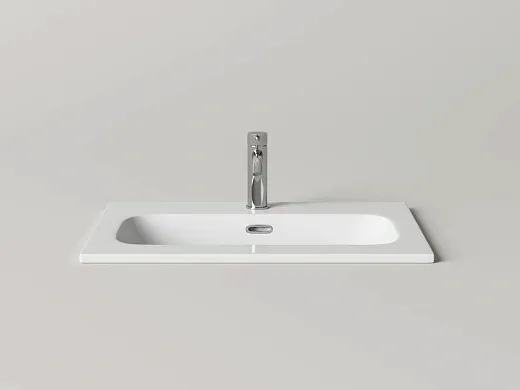 Умывальник накладной Ceramicanova Лючия (Lucia) прямоугольная, с отверстием под смеситель, 61x46.5x16.6см, белый, CN6095
