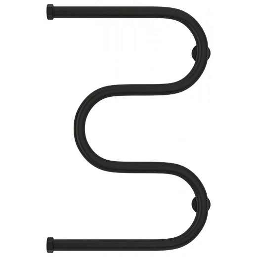 Полотенцесушитель водяной Сунержа М-образный 31-0007-6040, высота 60 см, ширина 40 см, боковое подключение 60 см, цвет матовый черный