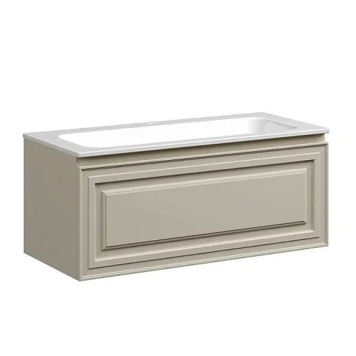 Тумба под раковину Sancos Very 100 см, подвесная, цвет Beige Soft, VR100CE