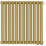 Радиатор трубчатый Сунержа Эстет-11 EU50, 12 секций, нижнее подключение, цвет матовое золото, 032-0312-5012