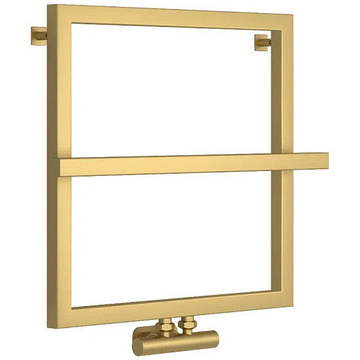 Полотенцесушитель водяной Сунержа Штиль EU50+, 600x600, цвет матовое золото, 032-0256-5353