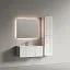 Тумба подвесная Ламель под раковину, белый матовый (bianco) 990x445x500