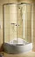 Душевой уголок Radaway Classic A 1700 80x80x170 коричневое/хром