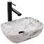 Умывальник накладной Rea Belinda Mini Stone Matt U3321 36x25 под мрамор