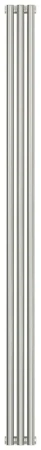 Радиатор стальной трубчатый Сунержа Эстет-11, ширина 15 см, высота 180 см, 3 секции, боковое подключение, хром, 00-0302-1803