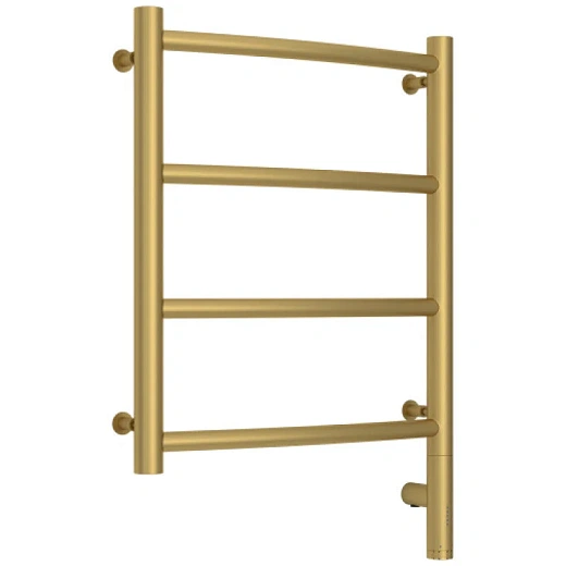 Полотенцесушитель электрический Сунержа Галант 3.0, высота 50 см, ширина 40 см, диммер слева/справа, цвет матовое золото, 032-5800-5040/032-5801-5040