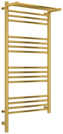 Полотенцесушитель электрический Сунержа Богема 3.0 1000x500 с полкой, золото, L/R