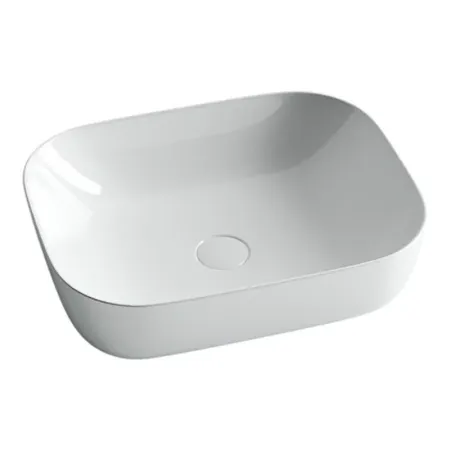 Раковина Ceramicanova CN6008 50.5 x 40.5 x 14 см, накладная, прямоугольная, без перелива, сантехфарфор