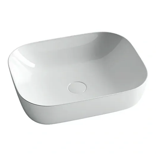 Раковина Ceramicanova CN6008 50.5 x 40.5 x 14 см, накладная, прямоугольная, без перелива, сантехфарфор