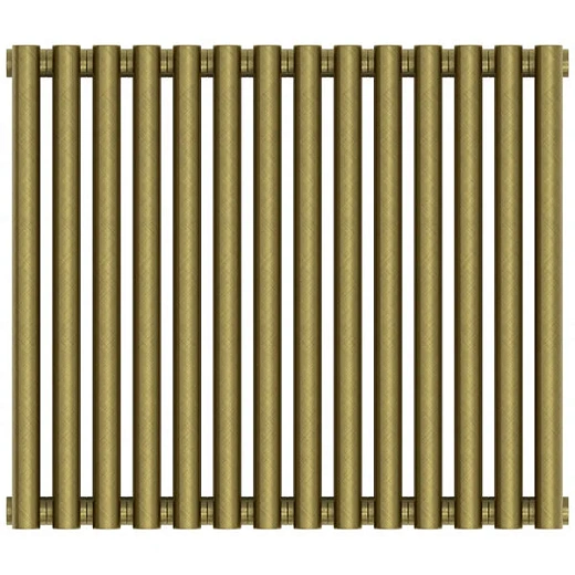 Радиатор трубчатый Сунержа Эстет-11, 14 секций, ширина 63 см, высота 50 см, боковое подключение, цвет состаренная бронза, 05-0302-5014