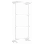 Полотенцесушитель водяной Сунержа Ренессанс 1386 30-0281-9640, 960x400, с полкой, цвет матовый белый