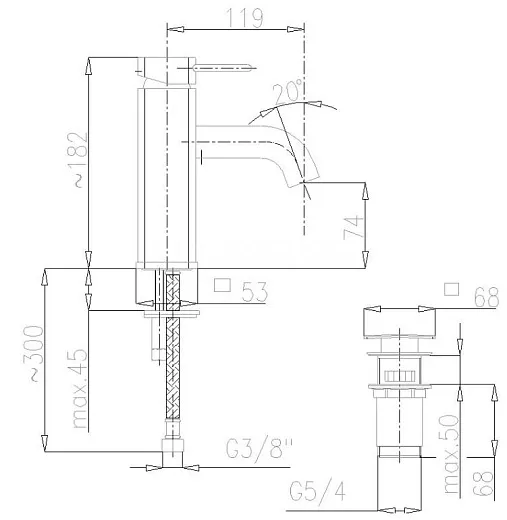 Смеситель для умывальника Armatura Brylant 4302-811-0 хром