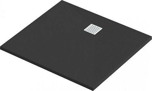 Мраморный душевой поддон Good Door ESSENTIA 2 черный 100х90