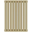 Радиатор отопления Сунержа Эстет-00, ширина 40.5 см, высота 50 см, 9 секций, боковое подключение, цвет матовая шампань, 022-0332-5009