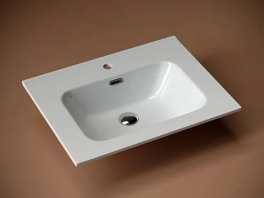 Умывальник Ceramicanova Element CN7001 61х46.5х12.5см прямоугольный с переливом, CN7001
