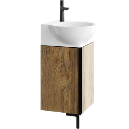 AQWELLA Porto напольная тумба под умывальник 46 см, цвет тёмное дерево AQWELLA Porto напольная тумба под умывальник 46 см, цвет тёмное дерево