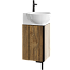 AQWELLA Porto напольная тумба под умывальник 46 см, цвет тёмное дерево