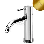 Смеситель для раковины Bruma Lusitano, золото матовое, на 1 воду, 1073801SR