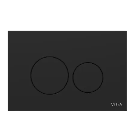 Кнопка смыва для инсталляции VitrA Origin двойной смыв, матовая черная, 740-2411