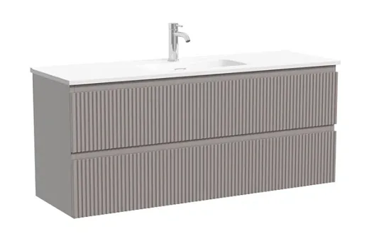 Тумба под раковину Sancos Snob R SNR120/39SM, 120 см, подвесная, Doha Soft