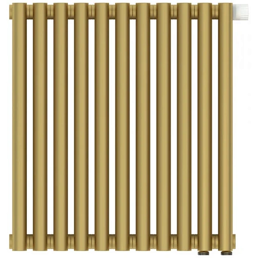 Радиатор отопления Сунержа Эстет-00 EU50, 11 секций, нижнее подключение, цвет матовое золото, 032-0322-5011
