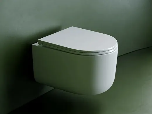 Подвесной унитаз Ceramicanova Ulma, CN4006T, Торнадо, безободковый, крышка-сиденье микролифт, белый, сантехфарфор
