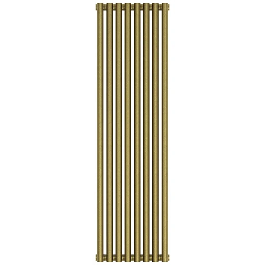 Радиатор трубчатый Сунержа Эстет-11, 8 секций, ширина 36 см, высота 120 см, боковое подключение, цвет состаренная бронза, 05-0302-1208