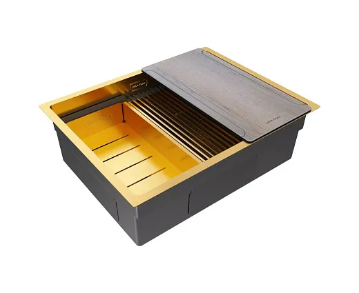 Кухонная мойка PAULMARK NEXT-MULTI SINK 58 UNI PM785845-BG (золото/брашированное золото)