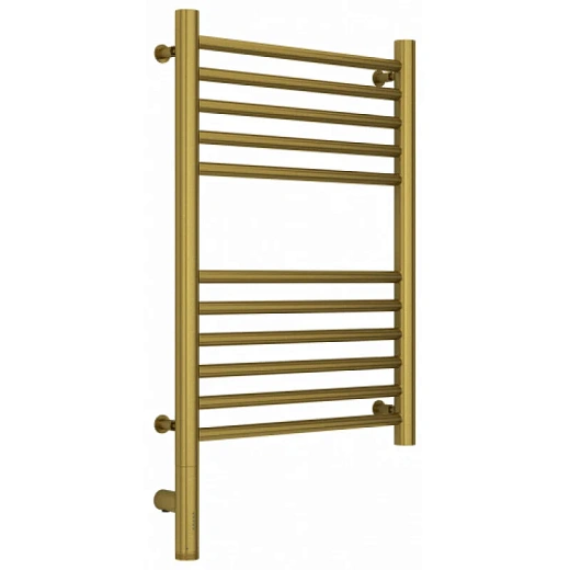 Полотенцесушитель электрический Сунержа Богема 3.0, высота 60 см, ширина 40 см, диммер слева/справа, цвет состаренная латунь, 051-5804-6040/051-5805-6040