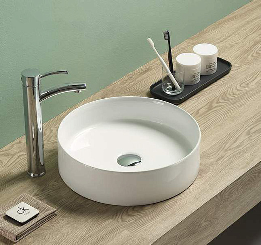 Умывальник накладной UnicoPureza PB01401B 39,4x39,4 белый глянец