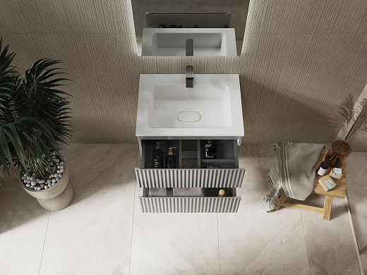 Тумба Raval Coste 60 подвесная Светло-серая Тумба Raval Coste 60 подвесная Светло-серая